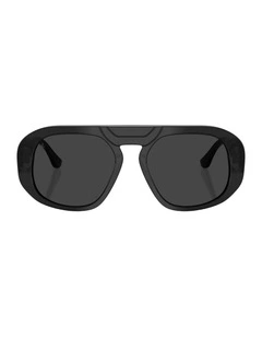 Acetate Polarised Sunglasses in Black