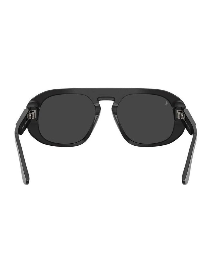 Acetate Polarised Sunglasses in Black image 3