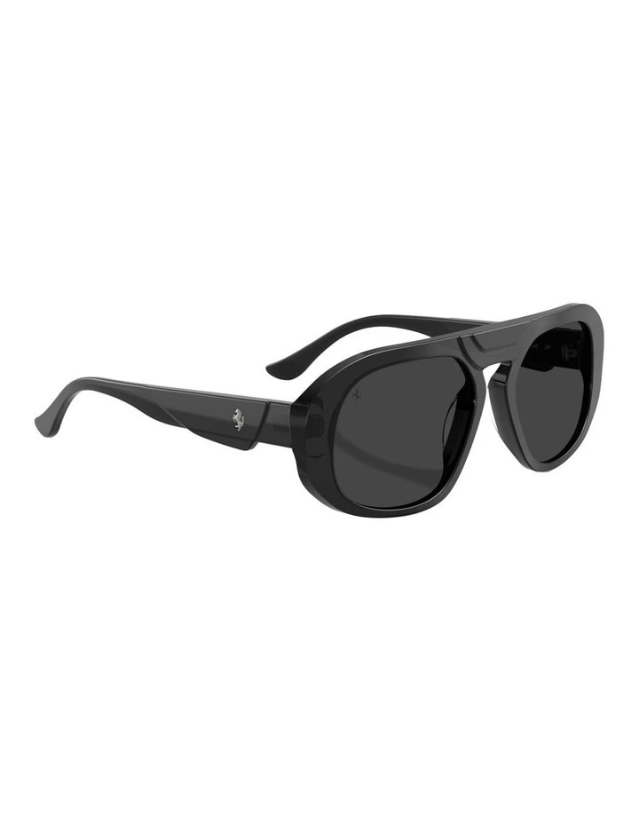 Acetate Polarised Sunglasses in Black image 5
