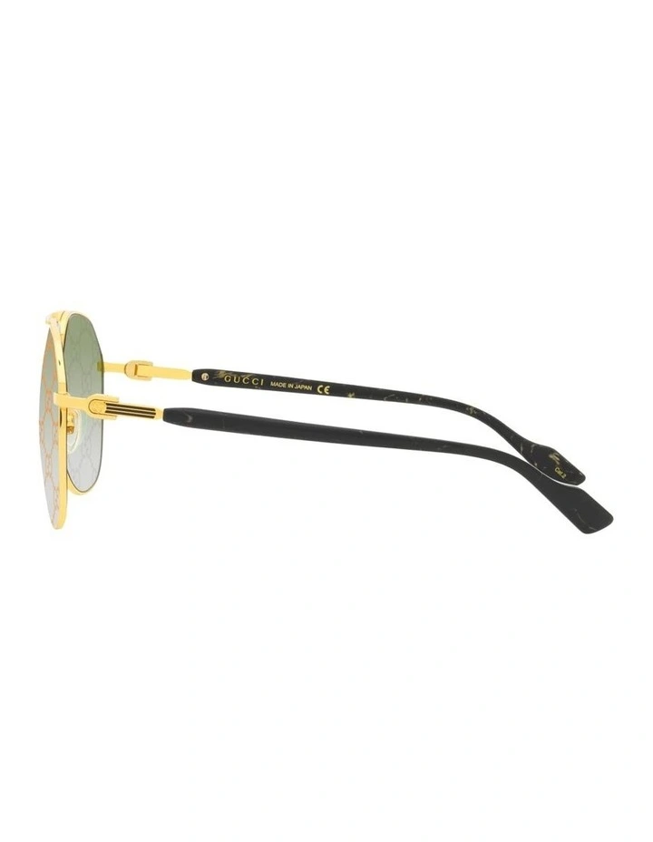 GG1220S Metal Sunglasses in Gold image 3