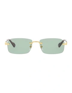 GG1221S Metal Sunglasses in Gold