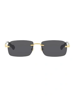 GG1221S Metal Sunglasses in Gold