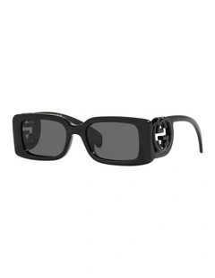 GG1325S Injected Sunglasses in Black