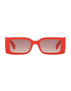 Injected GG1325S Sunglasses in Red