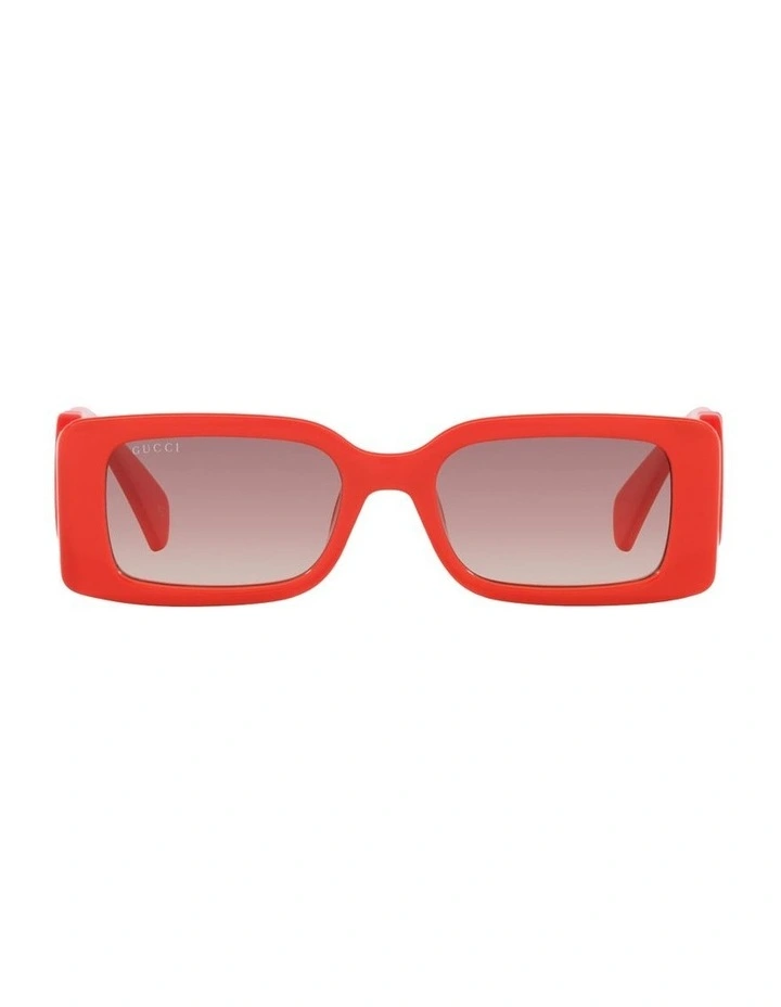 Injected GG1325S Sunglasses in Red image 1