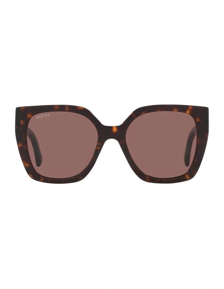 Acetate GG1300S Sunglasses in Tortoise image 1