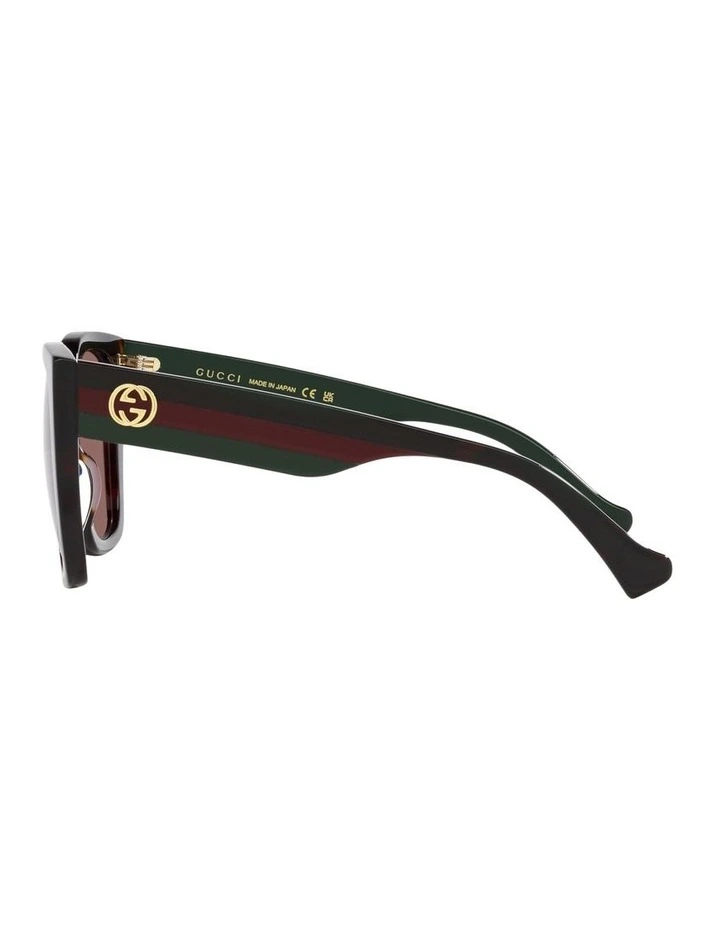 Acetate GG1300S Sunglasses in Tortoise image 2