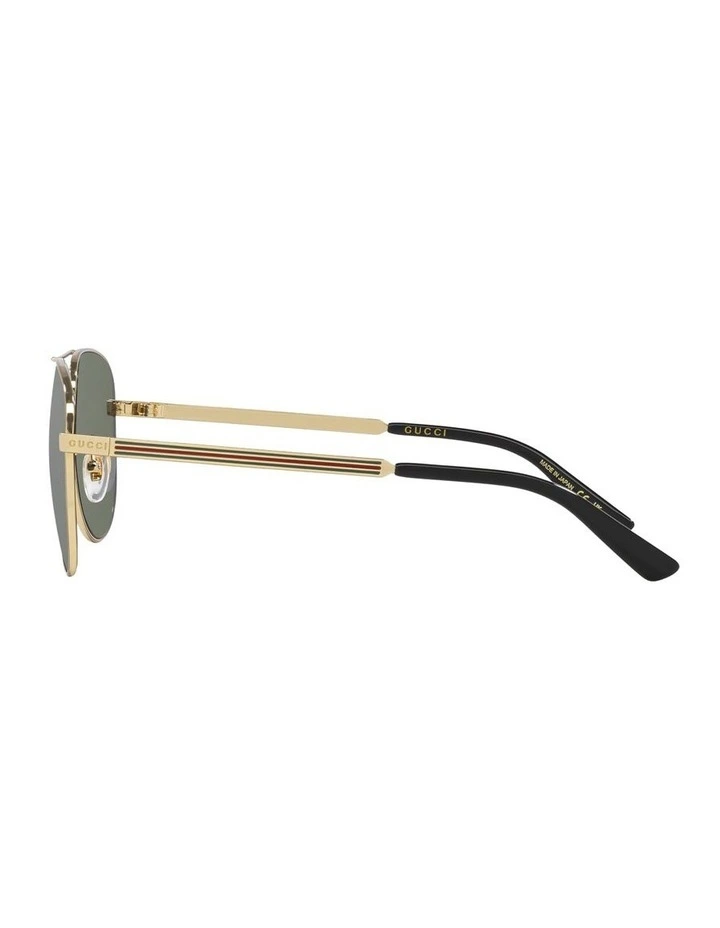 Metal GG1233SA Sunglasses in Gold image 3