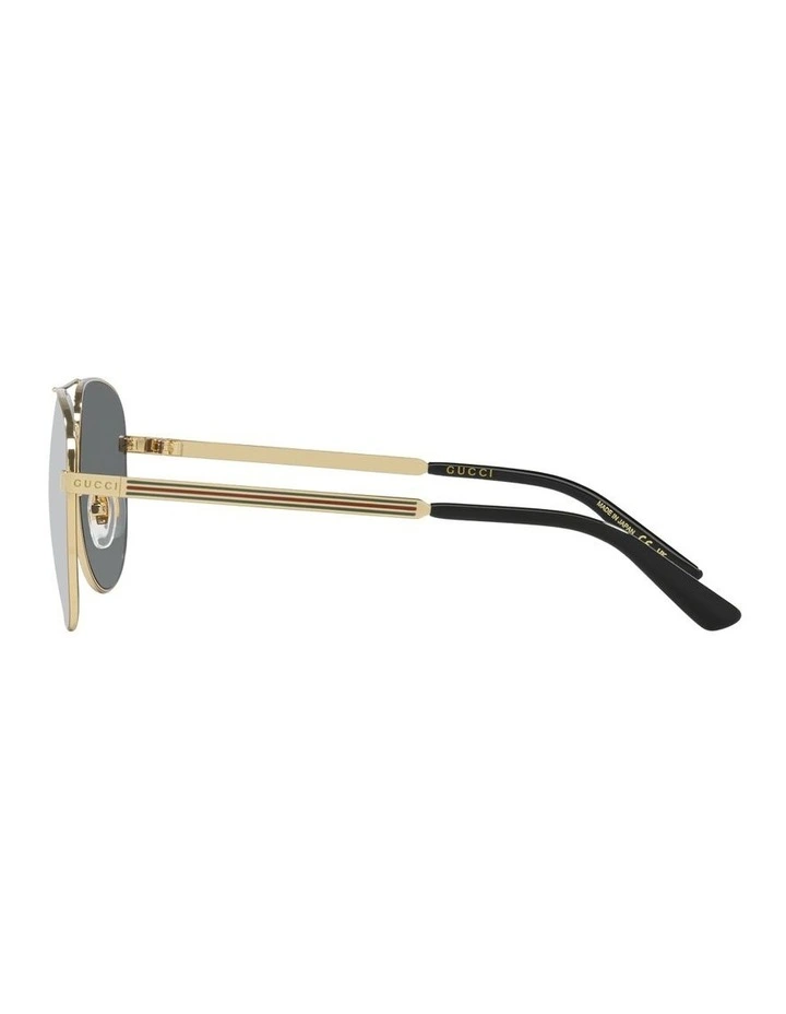 Metal GG1233SA Sunglasses in Gold image 2