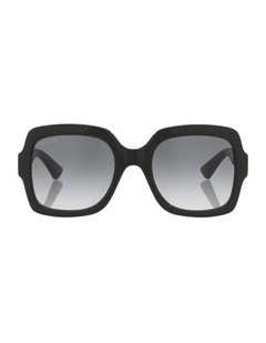 Injected GG1337S Sunglasses in Black