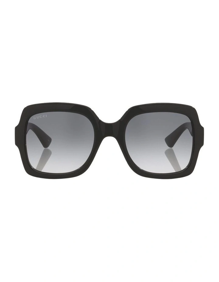 Injected GG1337S Sunglasses in Black image 1