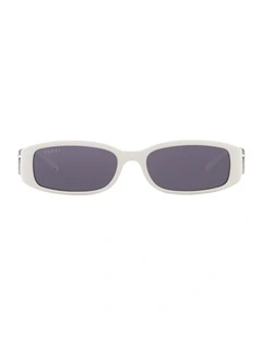 Injected GG1661S Sunglasses in White