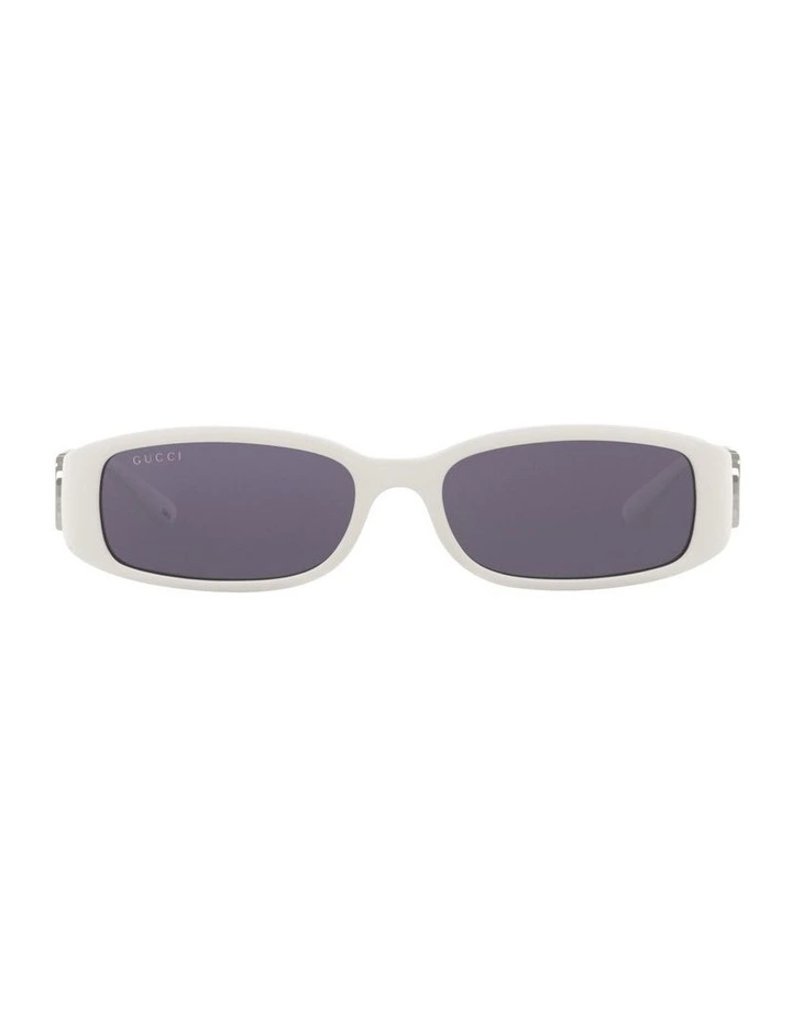 Injected GG1661S Sunglasses in White image 1