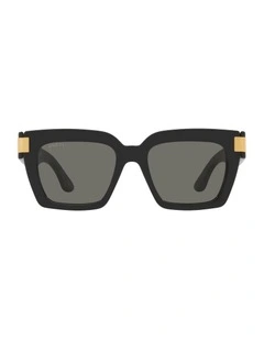 Injected GG1689S Sunglasses in Black