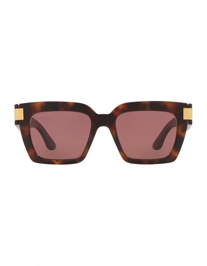 Injected GG1689S Sunglasses in Tortoise image 1