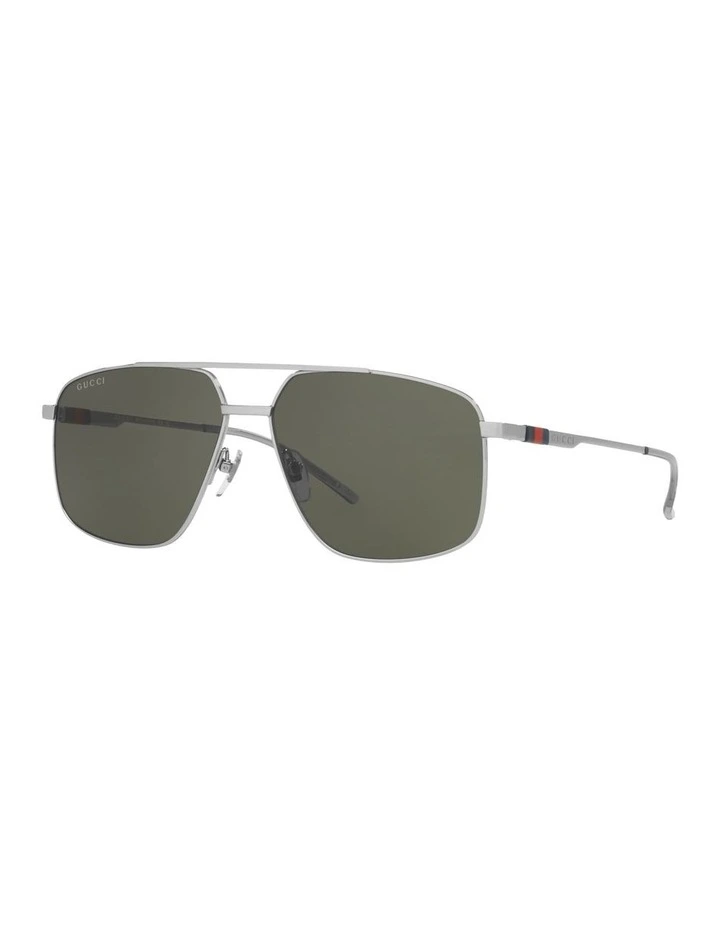 Metal GG1676S Sunglasses in Silver image 1