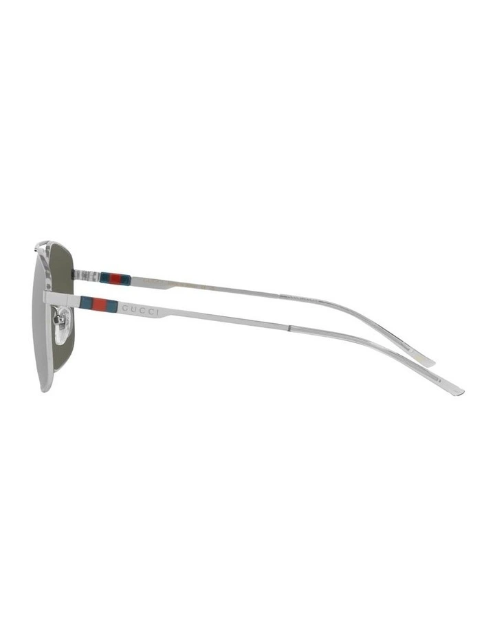 Metal GG1676S Sunglasses in Silver image 3