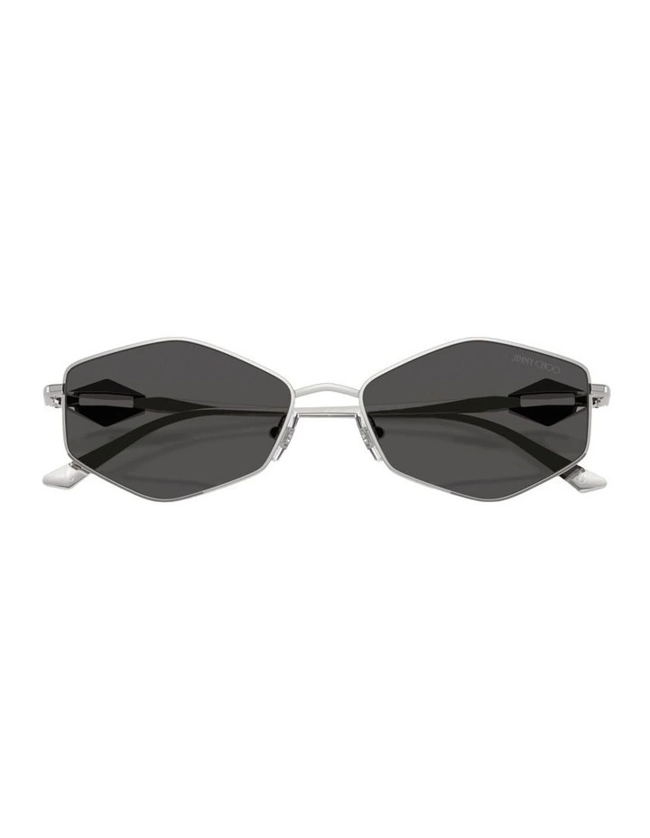 Metal Sunglasses in Silver image 3