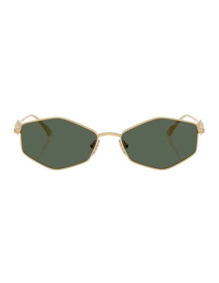 Metal Sunglasses in Gold image 2