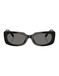 Acetate Polarised Sunglasses in Black
