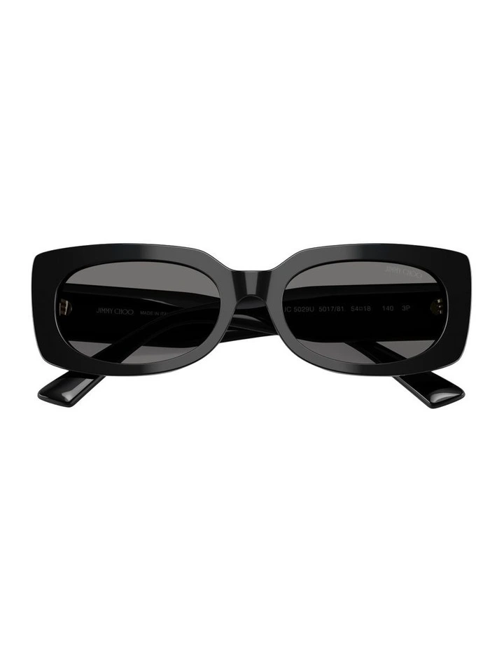 Acetate Polarised Sunglasses in Black image 4