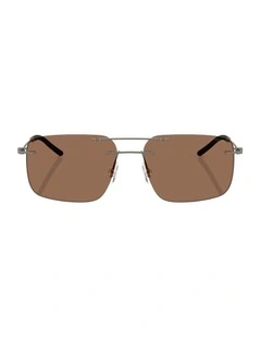 Doppler Steel Sunglasses in Grey