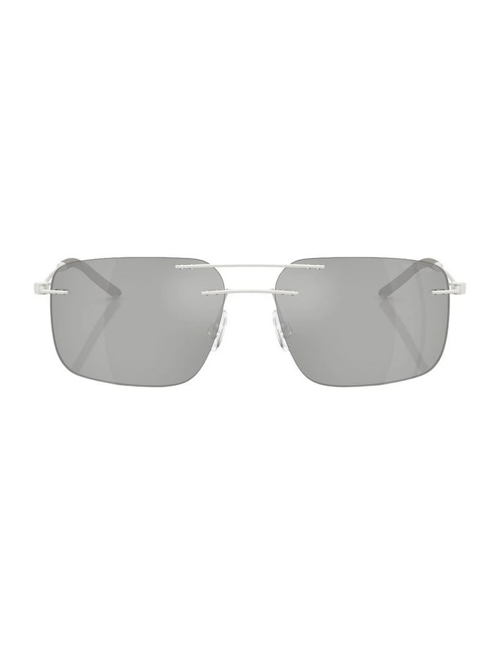 Doppler Steel Sunglasses in Silver image 1