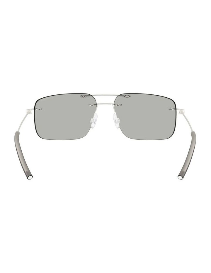 Doppler Steel Sunglasses in Silver image 3