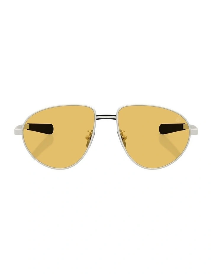 Vizla Metal Sunglasses in Silver image 1