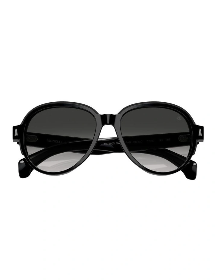 Swanspan Acetate Sunglasses in Black image 3