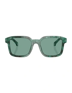 Quaderna Acetate Sunglasses in Brown