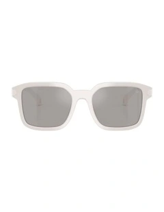 Quaderna Acetate Sunglasses in Grey