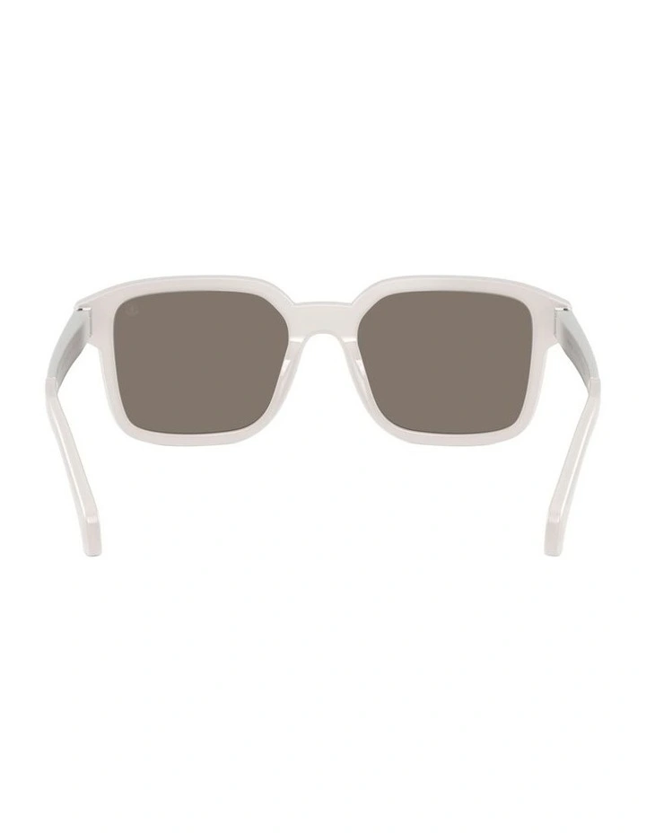 Quaderna Acetate Sunglasses in Grey image 2