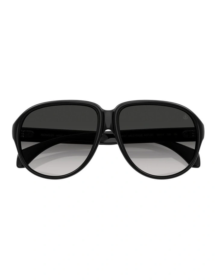 Halcyonne Injected Sunglasses in Black image 3