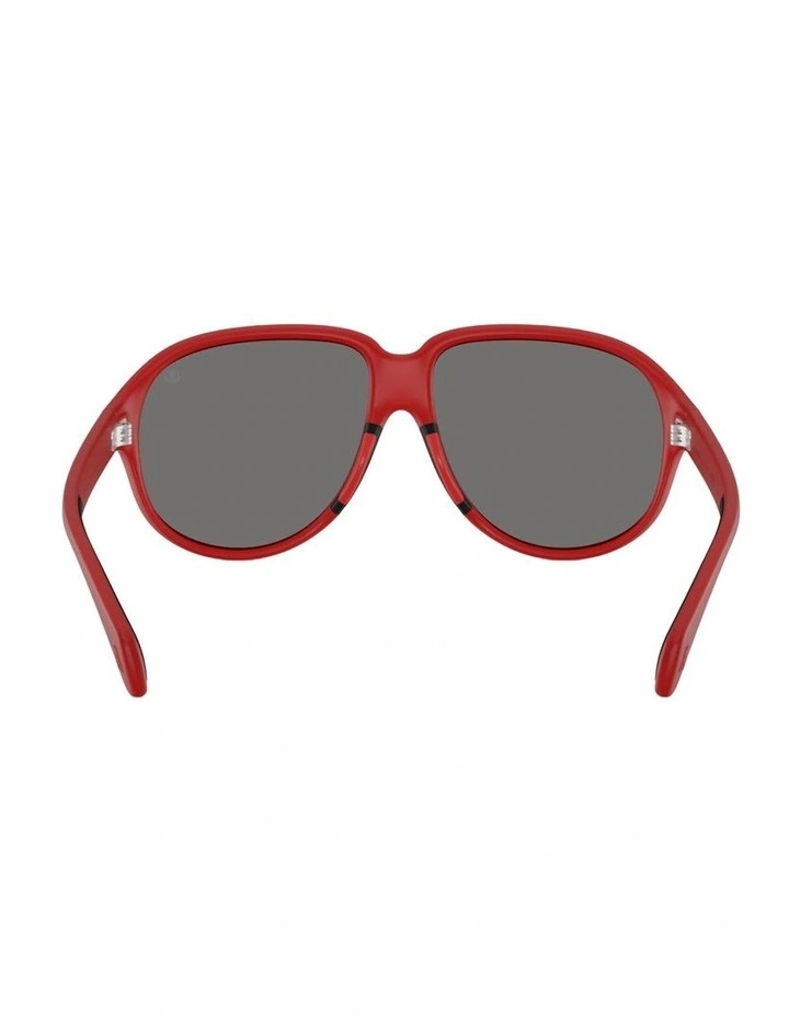 Halcyonne Injected Polarised Sunglasses in Red image 2