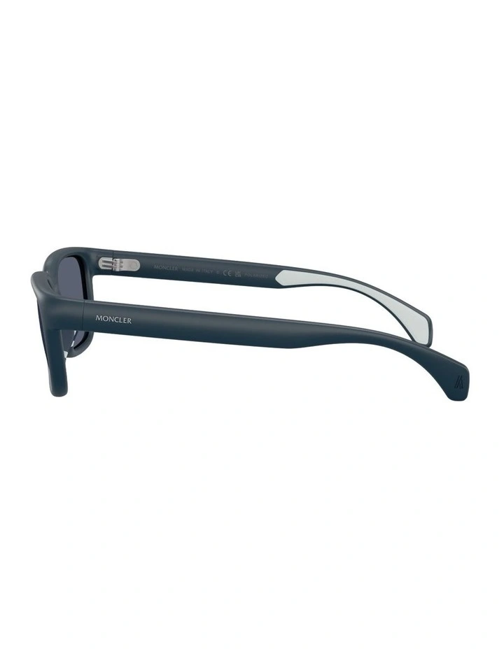 Slicka Injected Polarised Sunglasses in Blue image 2
