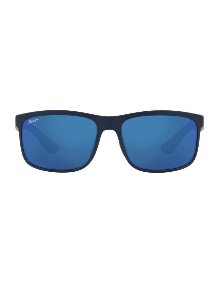 Huelo Nylon Polarised Sunglasses in Blue image 2