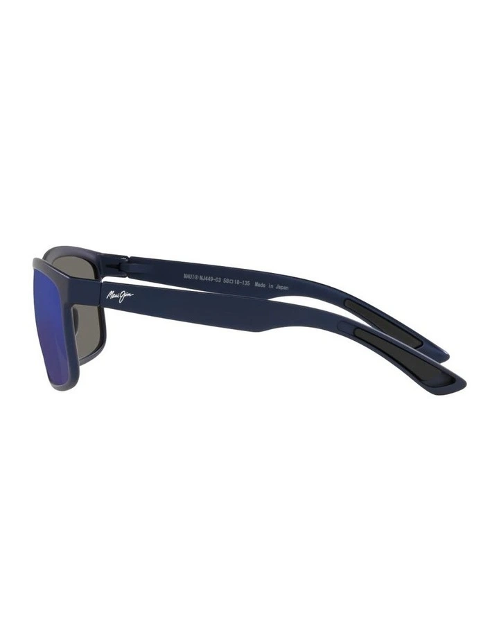 Huelo Nylon Polarised Sunglasses in Blue image 3