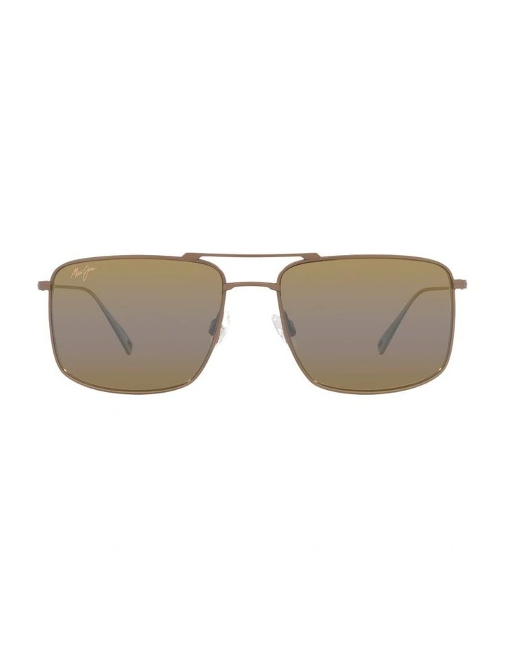 Aeko Titanium Polarised Sunglasses in Brown image 1