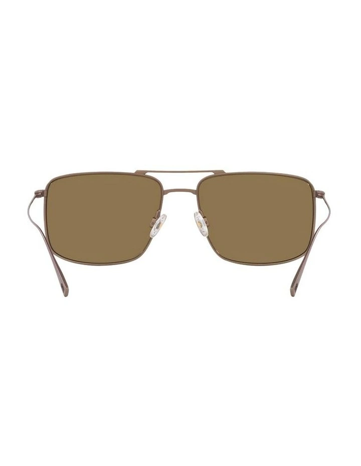 Aeko Titanium Polarised Sunglasses in Brown image 2