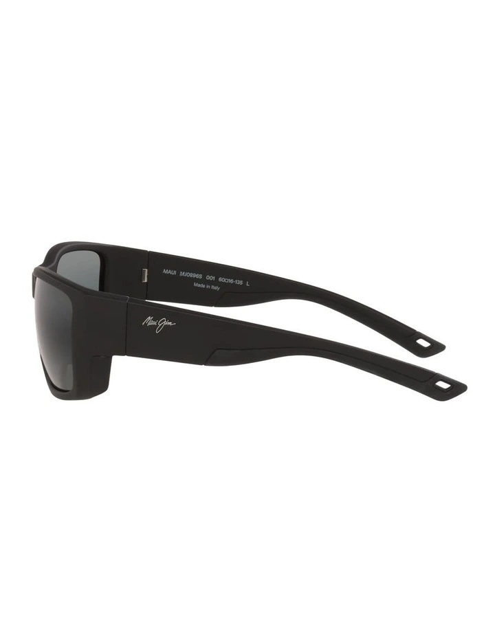 Amberjack Nylon Polarised Sunglasses in Black image 2