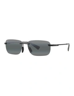 Lanakila Titanium Polarised Sunglasses in Black