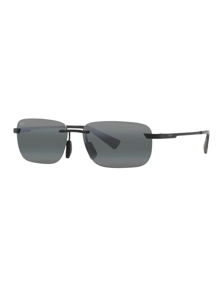 Lanakila Titanium Polarised Sunglasses in Black image 1