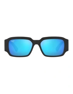 Kupale Nylon Polarised Sunglasses in Black