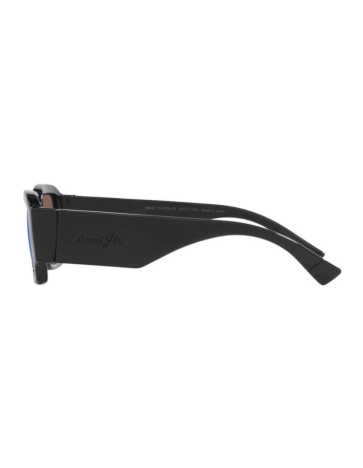 Kupale Nylon Polarised Sunglasses in Black image 2