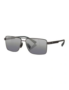 Piha Metal Polarised Sunglasses in Black