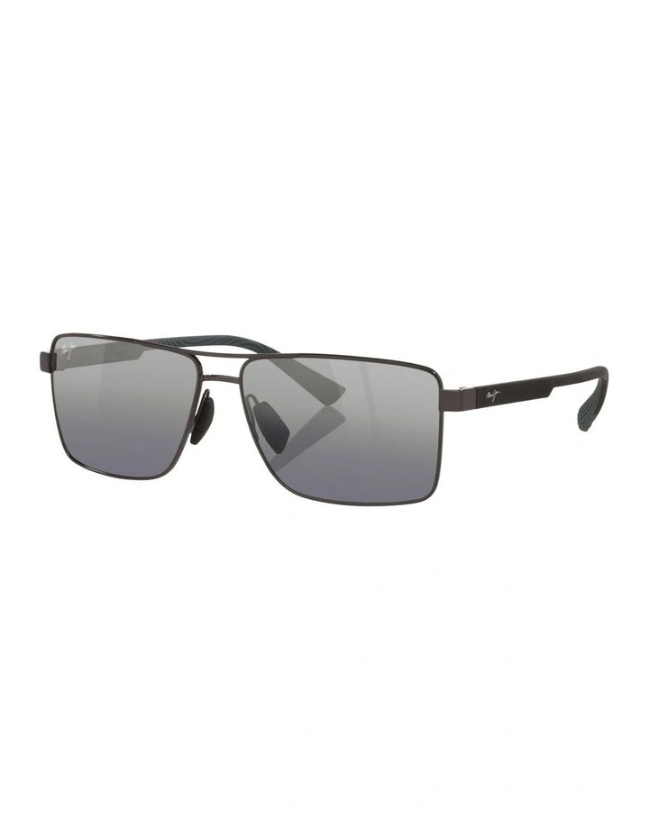 Piha Metal Polarised Sunglasses in Black image 1