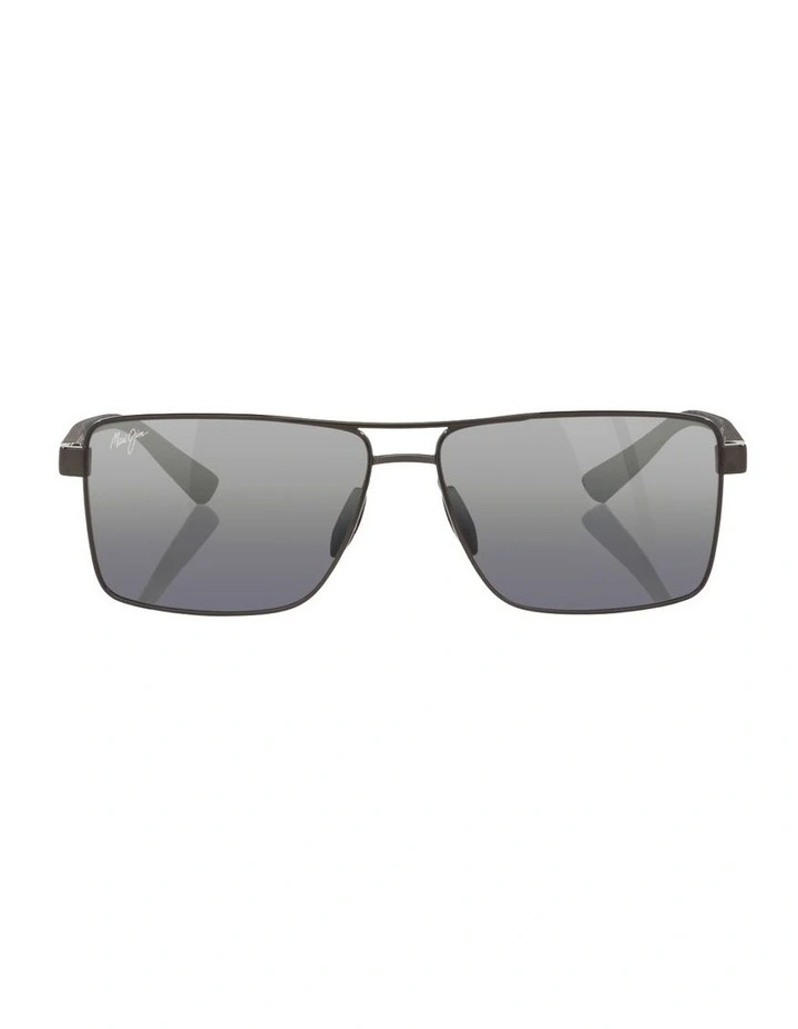 Piha Metal Polarised Sunglasses in Black image 2