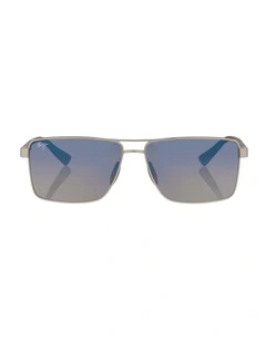 Piha Metal Polarised Sunglasses in Silver