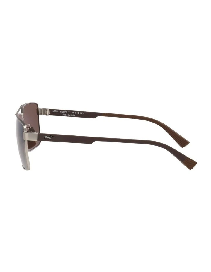 Piha Metal Polarised Sunglasses in Silver image 2